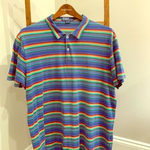 Blue striped Polo Sport shirt